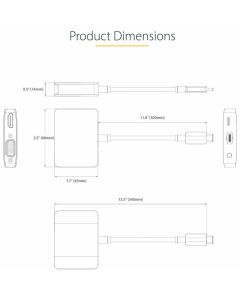 USB C Video Adapter HDMI/VGA 4K