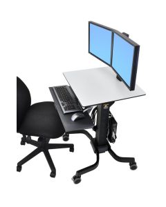 Workfit-C Sit-Stand Dual LCD Black.