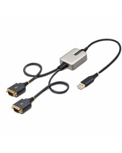 2ft 2-Port USB to RS232 Serial Adapter