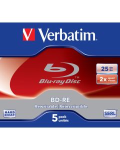 Blu Ray BD-RE 2X 25GB 5pack