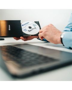 Verbatim External Slim Blue-ray Writer Ultra HD 4K Type-C Connection, USB 3.1 Gen1. Includes Nero Burning Software. Ultra Portable. New 2024