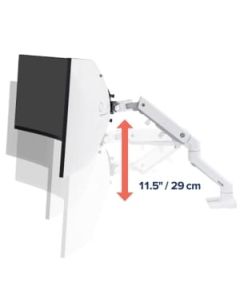 HX Desk Monitor Arm with HD Pivot White