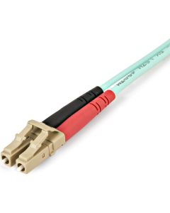 1m Aqua MM 50/125 OM4 Fiber Optic Cable