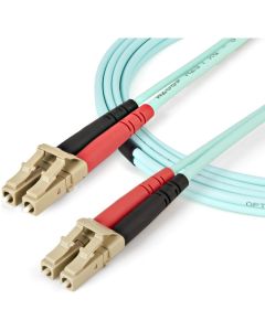 5m Aqua MM 50/125 OM4 Fiber Optic Cable