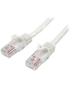 0.5m White Snagless Cat5e Patch Cable
