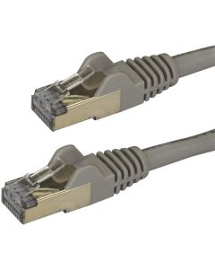0.5m Gray Cat6a Ethernet Cable - STP