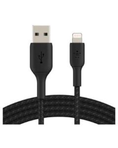LIGHTNING TO USB-A BRAIDED CABLE 2M BLK