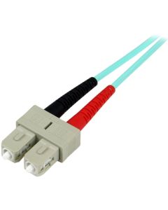 10m 10 Gb Aqua Fiber Patch Cable LC/LC
