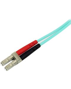 1M 10 GB AQUA FIBER PATCH CABLE LC/SC