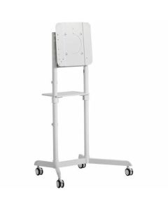 MOBILE CART WITH DISPLAY ROTATION-WHITE
