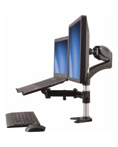 SINGLE-MONITOR ARM WITH LAPTOP STAND