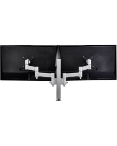 400MM POST WITH 2 460MM MONITOR ARMS SIL