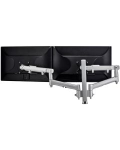 ATDEC DUAL DYNAMIC DESK MOUNT SILVER