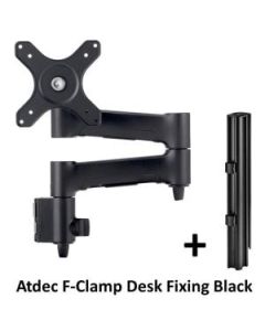 400MM POST WITH 460MM MONITOR ARM BLK