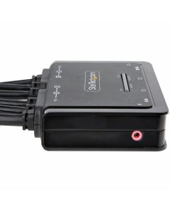 2-Port Dual-Monitor Cable KVM Switch