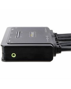 2-Port Dual-Monitor Cable KVM Switch