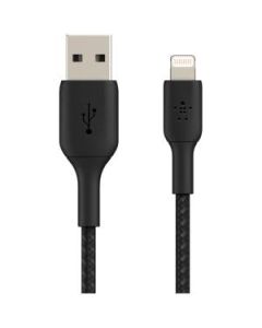 BOOSTCHRGE LTG-USB-A BRAID CBL 0.15M BLK