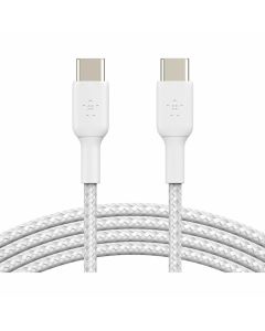 BSTCHRG #USBC-USBC CBL 1M BRD WHT 2 PCK#