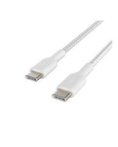 C-C Braided 100W 2M+2M Pack WHT Dual pck