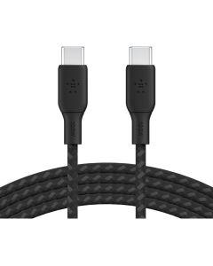 100w USB-C to USB-C Braided Cable 3M Bla