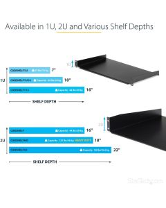 Shelf - Rack Mount Tray - 1U - 16in Deep