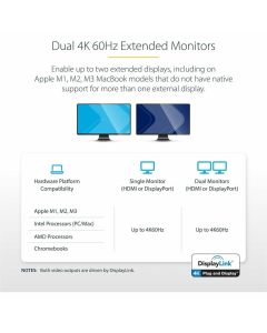 HYBRID USB-C USB-A DOCK - 100W PD - 4K60
