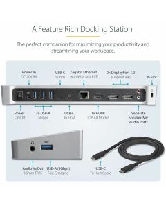 USB-C DOCK - TRIPLE 4K MONITOR - 100W PD