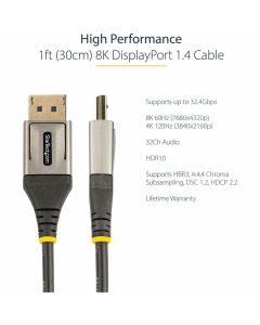 DisplayPort 1.4 Cable 8K 03m