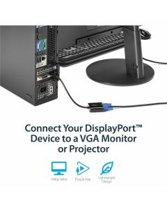 DisplayPort to VGA Adapter Converter DP