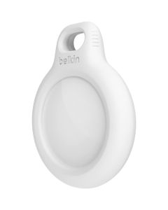 SECURE HOLDER KEYRING FOR AIRTAG - WHT