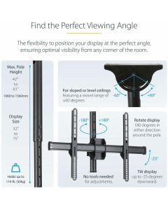 CEILING MOUNT FOR 32IN-70IN FLAT-SCREEN