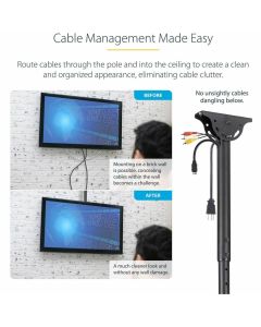Ceiling TV Mount for up to 70in TV Steel