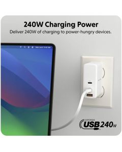 2M Silicone 240W USB-C Charging Cable Wh