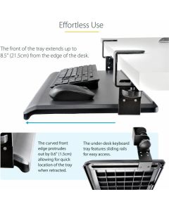 Under-Desk Keyboard Tray Adjustable
