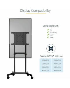 Mobile TV Cart/Stand 37-70in VESA Mount
