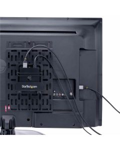 Universal TV mount caddy for media devic