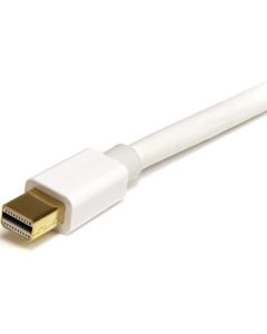 1m 3 ft White Mini DisplayPort Cable M/M