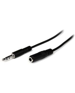 1m Slim 3.5mm Stereo Extension Cable M/F
