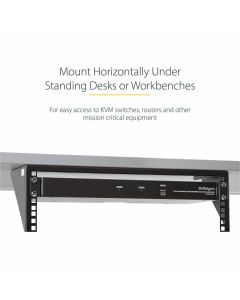 3U 19in Vertical Wall Mount Rack Bracket