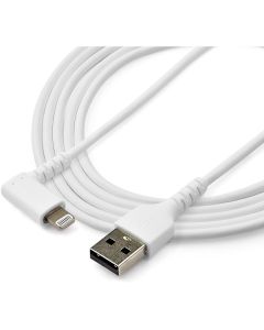 Cable - White Angled Lightning to USB 2m