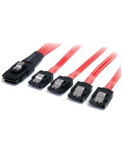 SAS Cable SFF-8087 to 4x Latching SATA