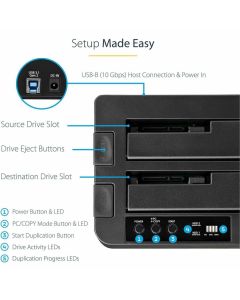 USB 3.1 HDD Duplicator Dock SSD HDD