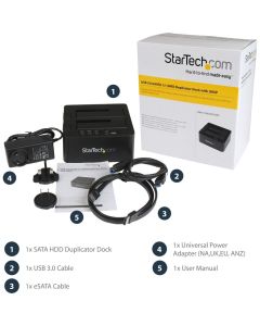 USB 3.0 / eSATA HDD/SSD Duplicator Dock