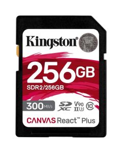 256GB SDXC React Plus UHS-II 300R/260W U