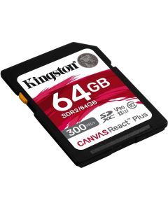 64GB SDXC React Plus UHS-II 300R/260W U3