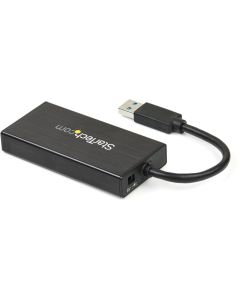 Portable USB 3.0 Hub w/ Gigabit Ethernet