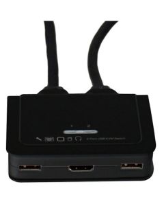 2 Port USB HDMI Cable KVM Switch