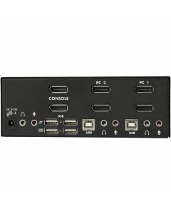 2 Port DisplayPort Dual-Monitor KVM - 4K