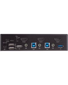 2 Port HDMI KVM Switch 4K 60Hz w USB Hub