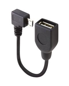 RIGHT ANGLE 30CM MICRO USB MALE TO USB T